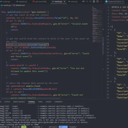 Go Booking API Project